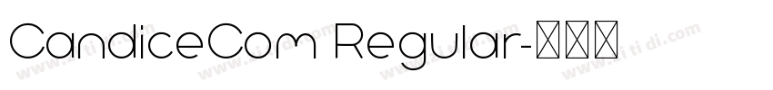 CandiceCom Regular字体转换